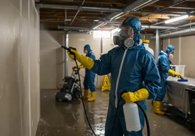 Basement Sanitization and Antimicrobial Treatment process in Winfield, AL